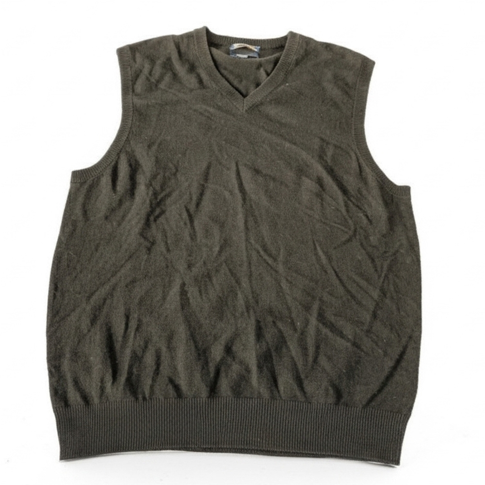 Club Room 100% Cashmere Men's Black Sweater Vest Medium